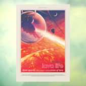 火山地獄の景色の極端な熱気球 ウィンドウサイン (シート3)