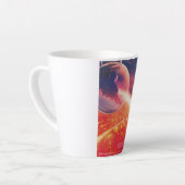 火山地獄の景色の極端な熱気球 カフェラテマグ (左アングル)