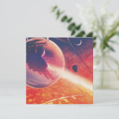 火山地獄の景色の極端な熱気球 カード (スタンド正面)