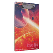 火山地獄の景色の極端な熱気球 クリップボード (右)