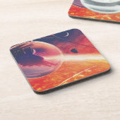 火山地獄の景色の極端な熱気球 コースター (左側)