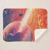 火山地獄の景色の極端な熱気球 シェルパブランケット (正面(横))