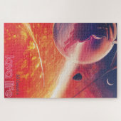 火山地獄の景色の極端な熱気球 ジグソーパズル (横)