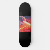 火山地獄の景色の極端な熱気球 スケートボード (正面)