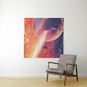 火山地獄の景色の極端な熱気球 タペストリー (インサイチュ(横))