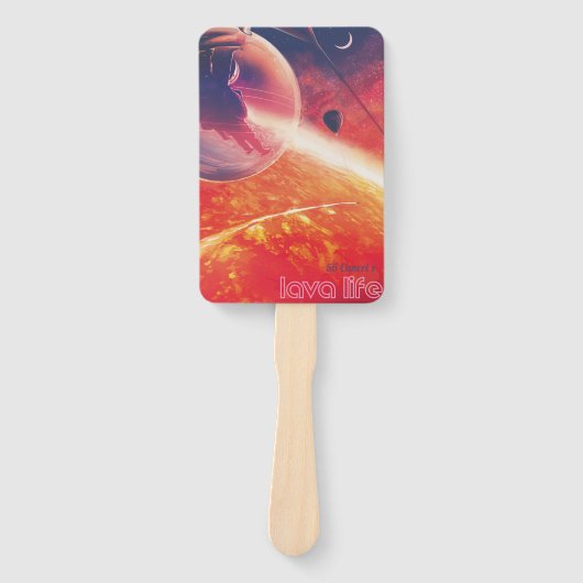 火山地獄の景色の極端な熱気球 ハンドファン (正面)