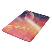 火山地獄の景色の極端な熱気球 バスマット (アングル)