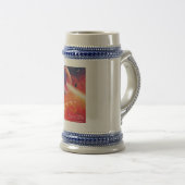 火山地獄の景色の極端な熱気球 ビールジョッキ (正面右)