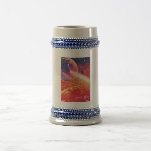 火山地獄の景色の極端な熱気球 ビールジョッキ (中央)