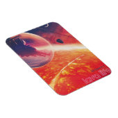 火山地獄の景色の極端な熱気球 マグネット (右側)