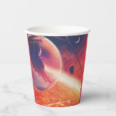 火山地獄の景色の極端な熱気球 紙コップ (正面)
