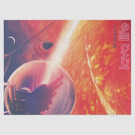 火山地獄の景色の極端な熱気球 薄葉紙 (正面)