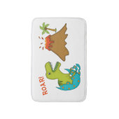 火山子供とのベビーのTレックス バスマット (正面縦)