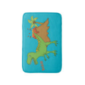 火山子供とのTレックス バスマット (正面縦)