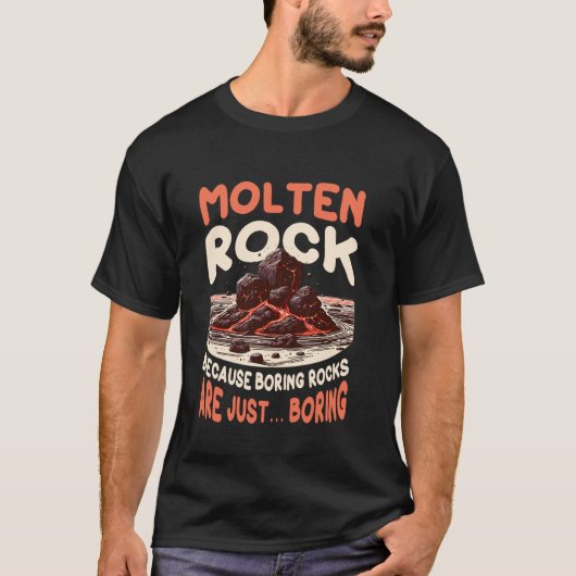 火山学者 火山学 Tシャツ (正面)