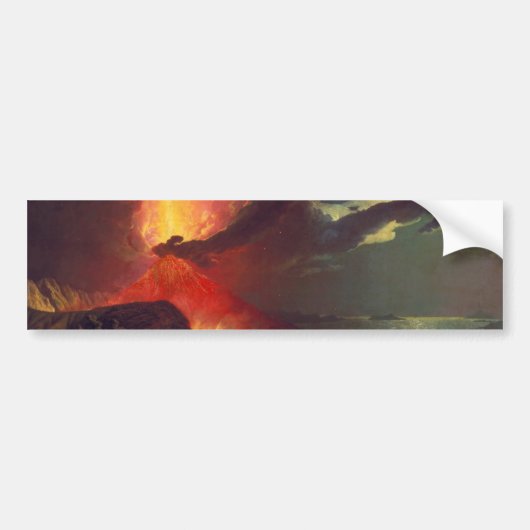 火山山噴火 バンパーステッカー (正面)