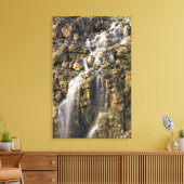 火山岩からのブライン秋が落下する キャンバスプリント (インサイチュ (リビング))