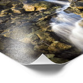 火山岩からのブライン秋が落下する フォトプリント            (角)