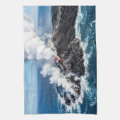 火山島 キッチンタオル (縦)