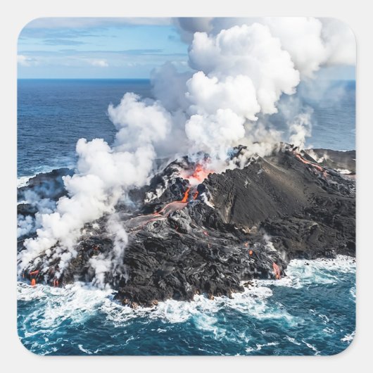 火山島 スクエアシール (正面)