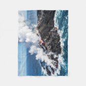 火山島 フリースブランケット (正面)