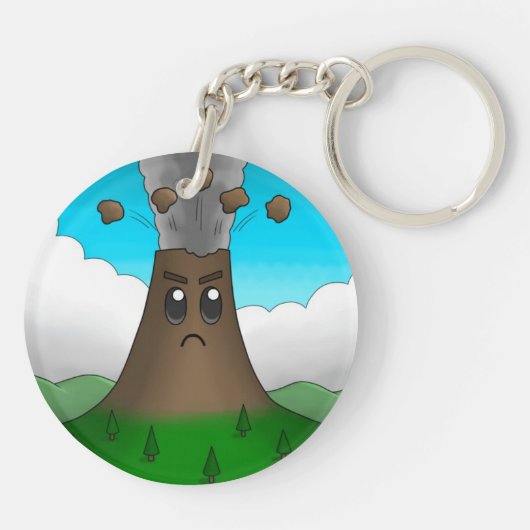 火山怒 キーホルダー (裏面)