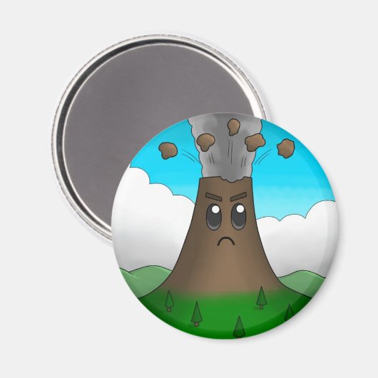 火山怒 マグネット (正面/裏面)