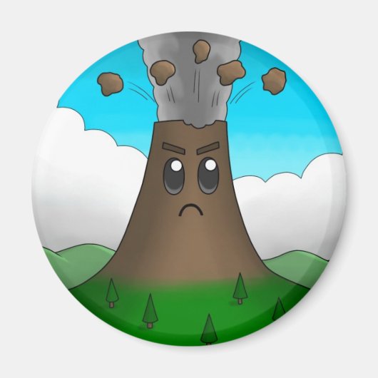 火山怒 マグネット (正面)