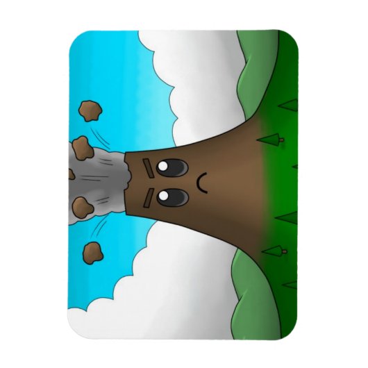 火山怒 マグネット (縦)