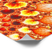 火山性庭園 – フラクタルアート ポスター (角)