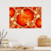 火山性庭園 – フラクタルアート ポスター (キッチン)