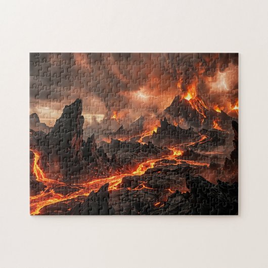 火山性溶岩 ジグソーパズル (横)
