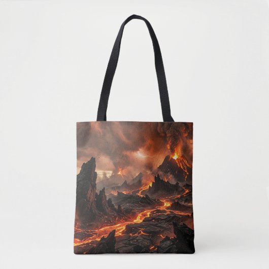火山性溶岩 トートバッグ (正面)