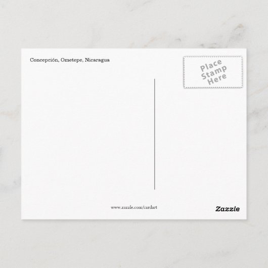 火山概念 ポストカード (裏面)