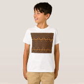 火山海パターン(の模様が)あるの子供Tシャツ Tシャツ (正面フル)