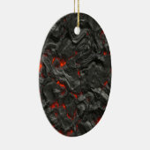 火山溶岩背景効果 セラミックオーナメント (右)