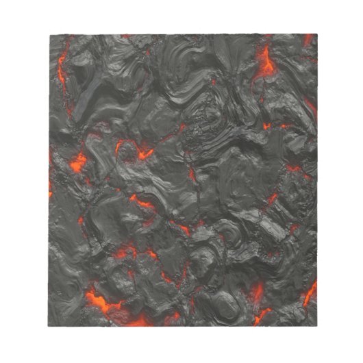 火山溶岩背景効果 ノートパッド (正面)