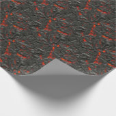 火山溶岩背景効果 ラッピングペーパー (角)