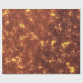 火山熱い溶岩惑星表面 ラッピングペーパー (フラット)