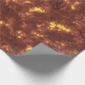 火山熱い溶岩惑星表面 ラッピングペーパー (角)