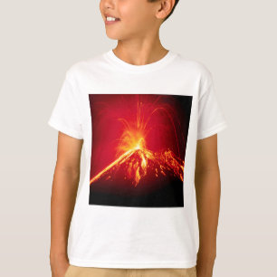 火山熱い溶岩1991年のコスタリカ Tシャツ