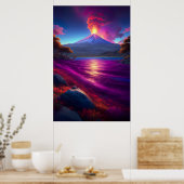 火山爆発の美しいを目撃する ポスター (キッチン)