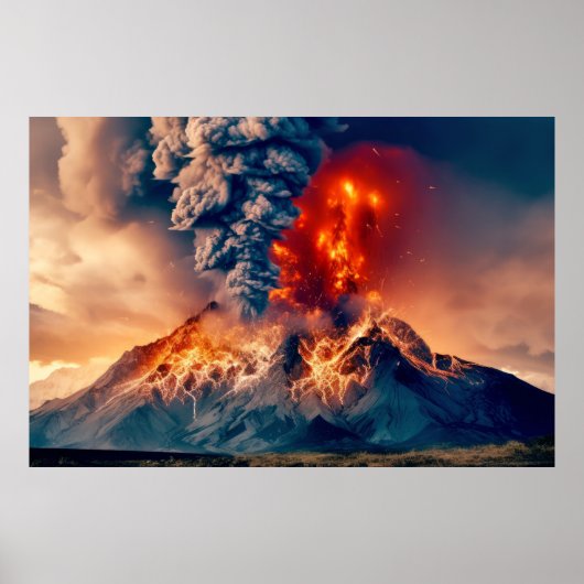 火山自然力の解放パワーアース災害 ポスター (正面)