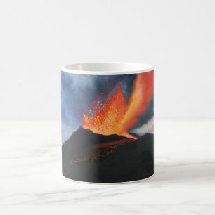火山芸術のマグ コーヒーマグカップ