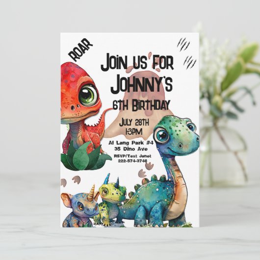 火山誕生日 招待状 (スタンド正面)