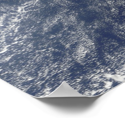 火山霧の衛星表示 ポスター (角)