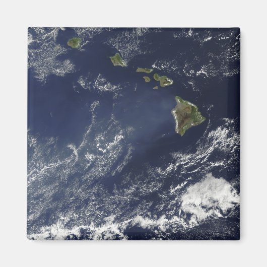 火山霧の衛星表示 マグネット (正面)