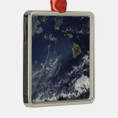 火山霧の衛星表示 メタルオーナメント (右)