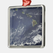 火山霧の衛星表示 メタルオーナメント (左)