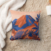 火山風景スロー枕 クッション (ブランケット)